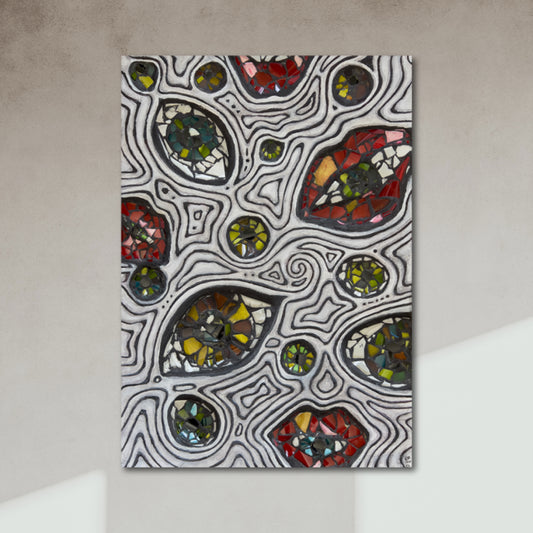 Glass Art Portfolio - Earthy Eyes Speak What You Want to See