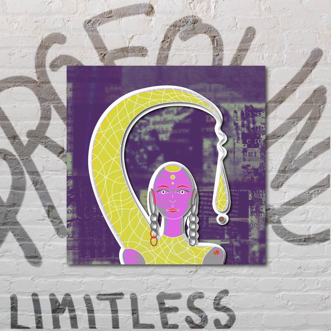 Profound Limitless Digital Artwork - To The Moon and Back - Creativity Booster Art - Hauklien Design - 991 601 481