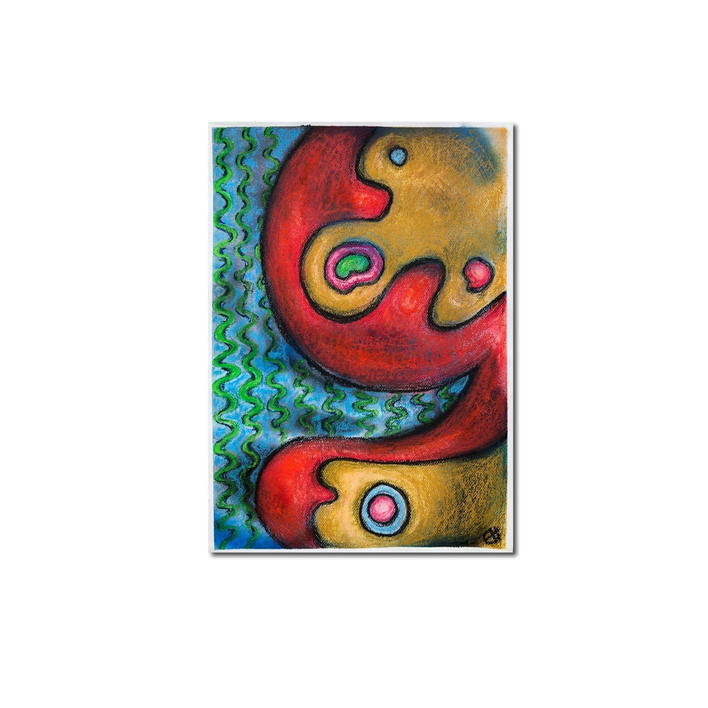 A Digital Ambivert - Waves of Uncertainty - Creativity Booster Art - Hauklien Design - 991 601 481