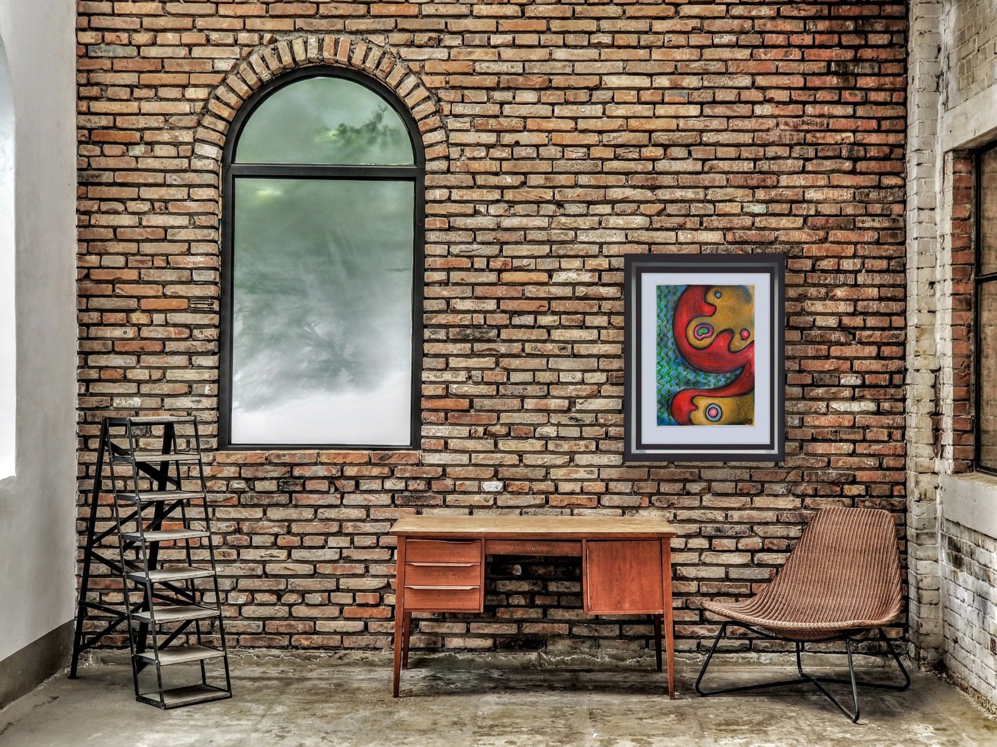 A Digital Ambivert - Waves of Uncertainty - Creativity Booster Art - Hauklien Design - 991 601 481